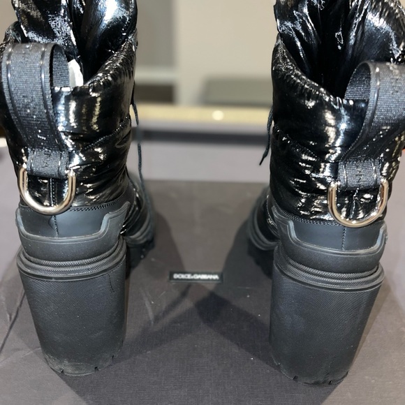 100% Authentic Pre-owned in box Dolce & Gabbana Trekking Block Heel Bootie 39(9) - Picture 4 of 7